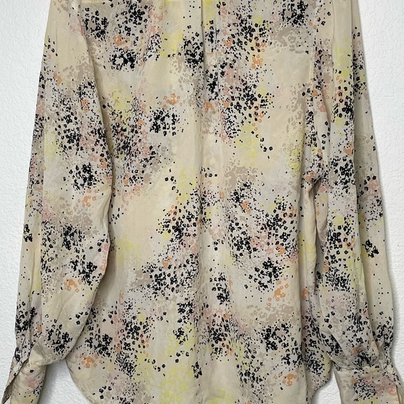 Equipment blouse silk long sleeve sz medium Causette pink in ecru - Picture 8 of 8